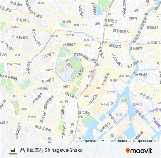 品93 Route Schedules Stops Maps 品川車庫前 Shinagawa Shako