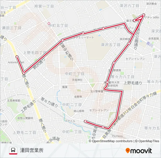 等12 の路線図