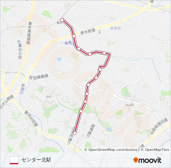 鷺03 bus Line Map