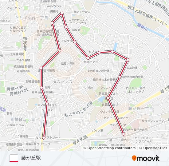 青01 バスの路線図