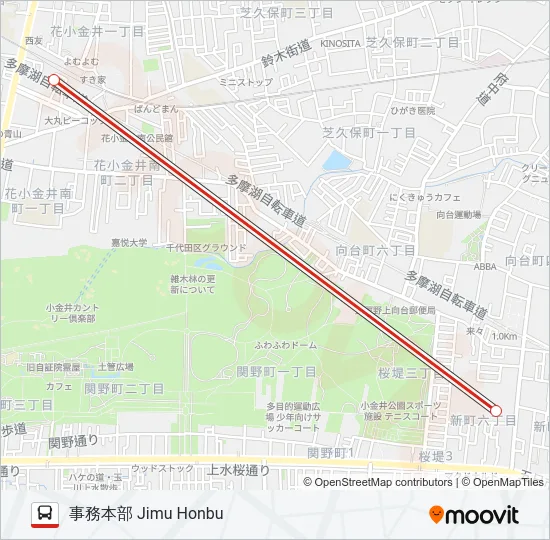 花20-A の路線図