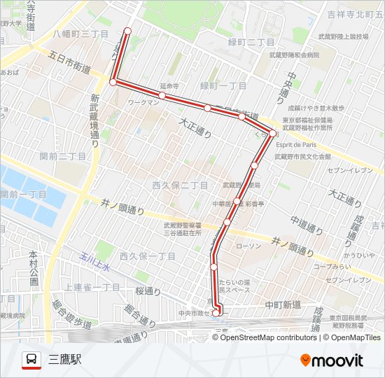鷹11  Line Map