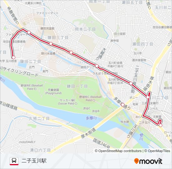 玉06 Route Schedules Stops Maps 二子玉川駅