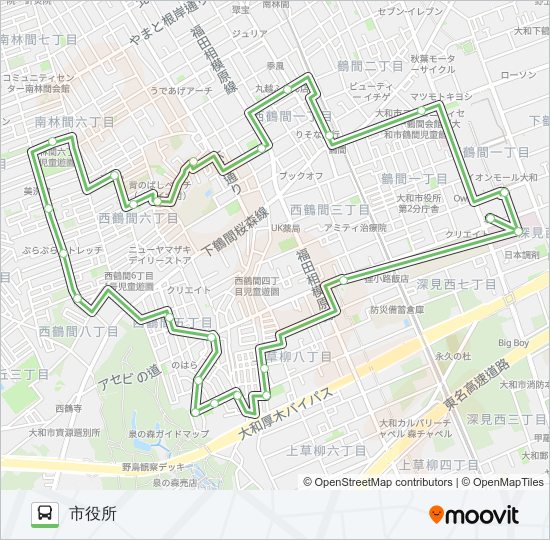 ☆市役所~市役所 bus Line Map