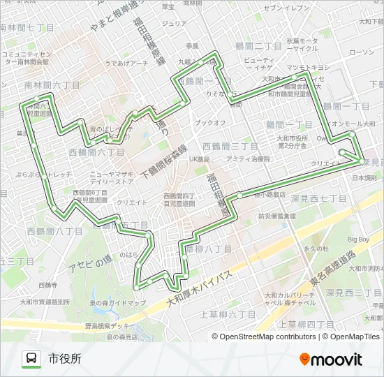 ☆市役所~市役所  Line Map
