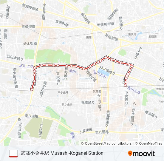 鷹33 bus Line Map