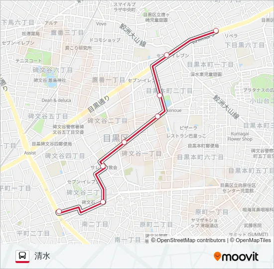 黒01 の路線図