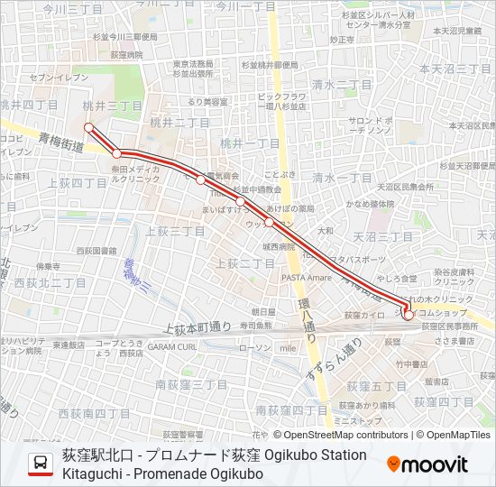 荻31 bus Line Map