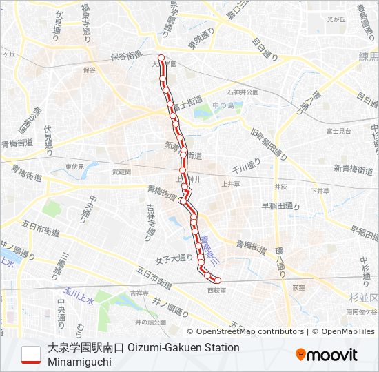 西03(西 bus Line Map