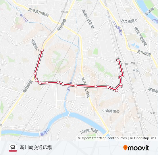 日95 Route Schedules Stops Maps 新川崎交通広場