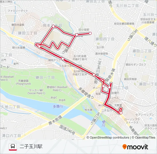 玉30 の路線図