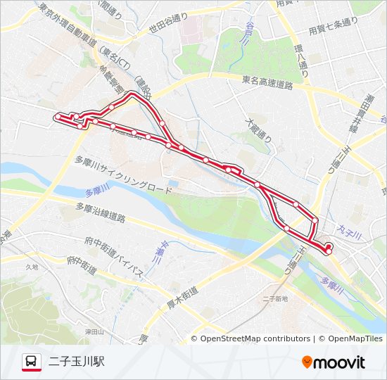 玉04 Route Schedules Stops Maps 二子玉川駅