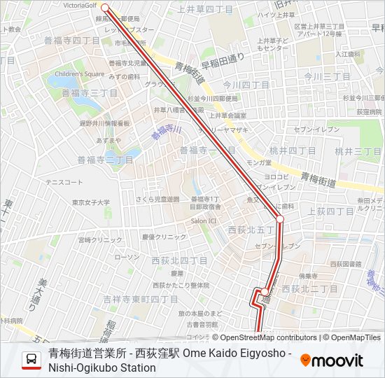 西20-1 バスの路線図