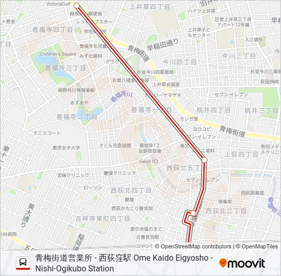 西20-1  Line Map