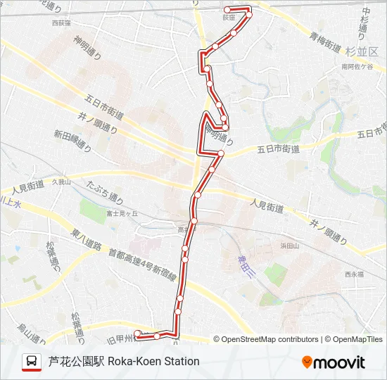 荻54  Line Map