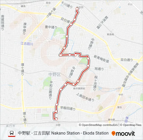 中41 の路線図
