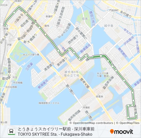 業10出入ルート スケジュール 停車地 地図 新橋 Shimbashi アップデート済み