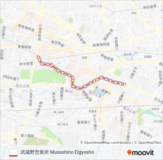 花10-1 bus Line Map