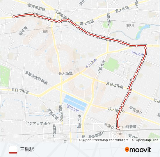 鷹03 bus Line Map