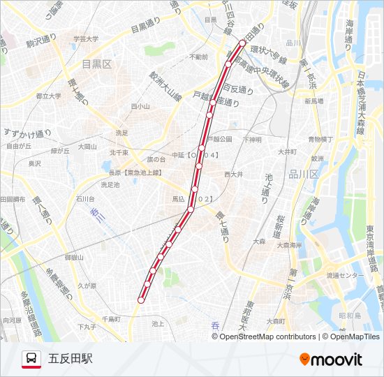 反02 bus Line Map