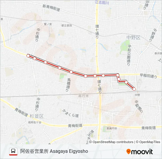 中01-3 の路線図