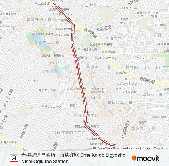 西01  Line Map