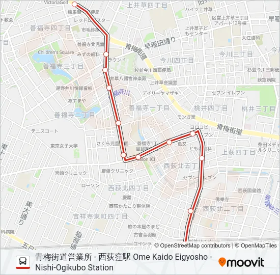 西01 の路線図