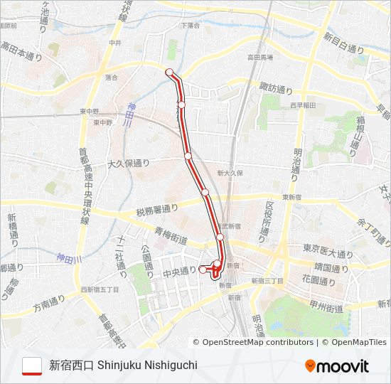 宿01-1 bus Line Map