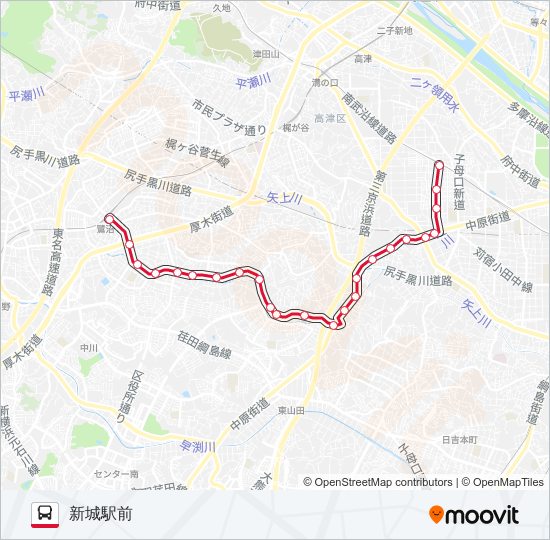 鷺02 バスの路線図