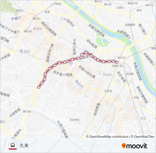 鷺02 bus Line Map