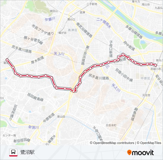 鷺02 バスの路線図