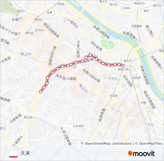 鷺02 bus Line Map