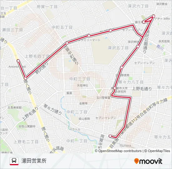 渋82  Line Map