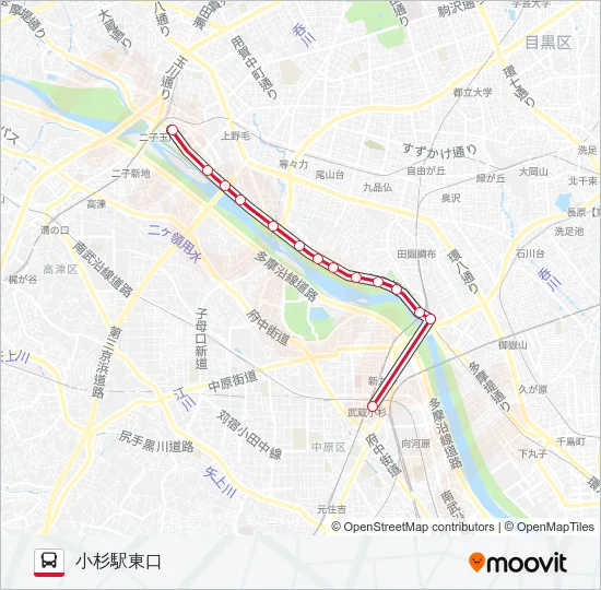 玉11 の路線図