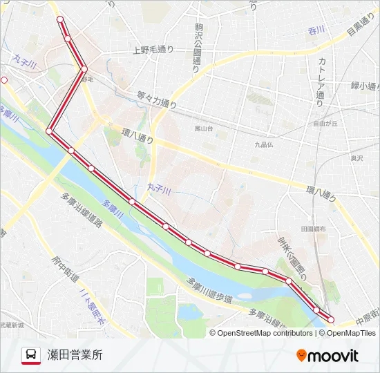 玉11 の路線図