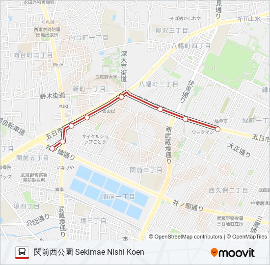 柳10-2 bus Line Map