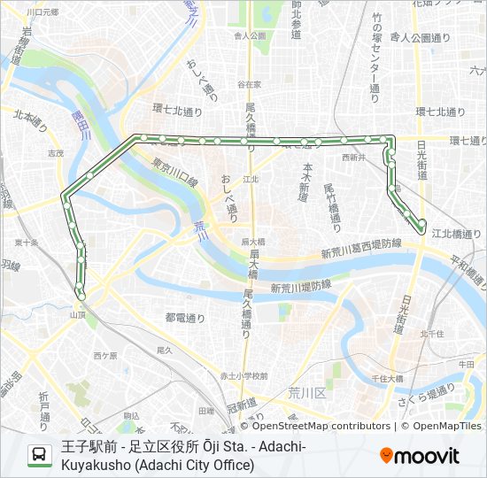 王49 Route Schedules Stops Maps 千住車庫前 Senju Shako Updated