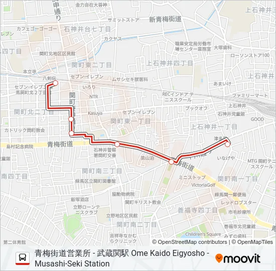 鷹02-1 の路線図