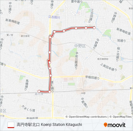 高70 bus Line Map