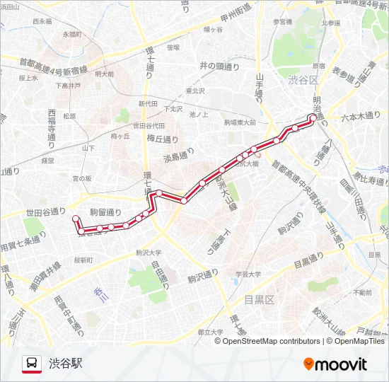 渋05 の路線図