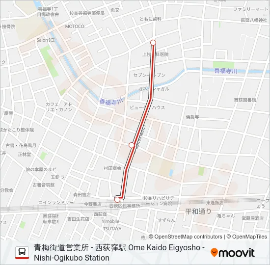 西50-3 の路線図