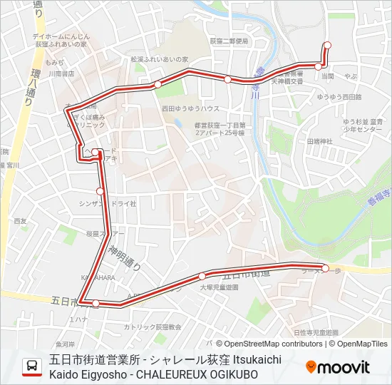荻51-1 の路線図