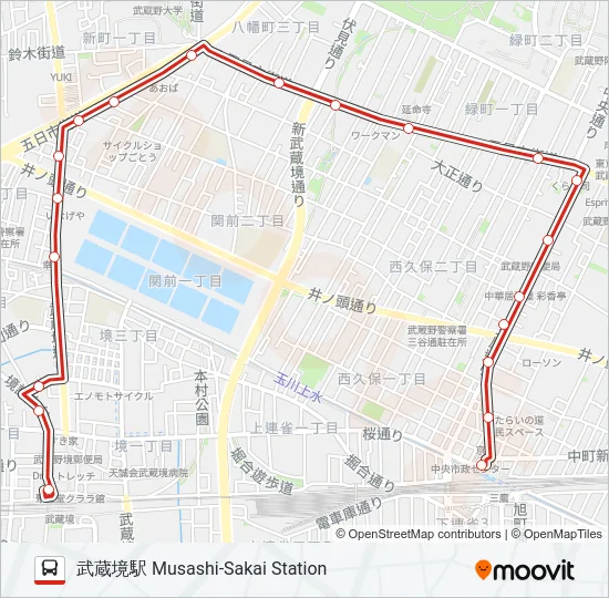 鷹30 の路線図