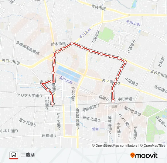鷹30  Line Map