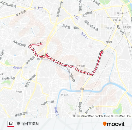 日40 の路線図