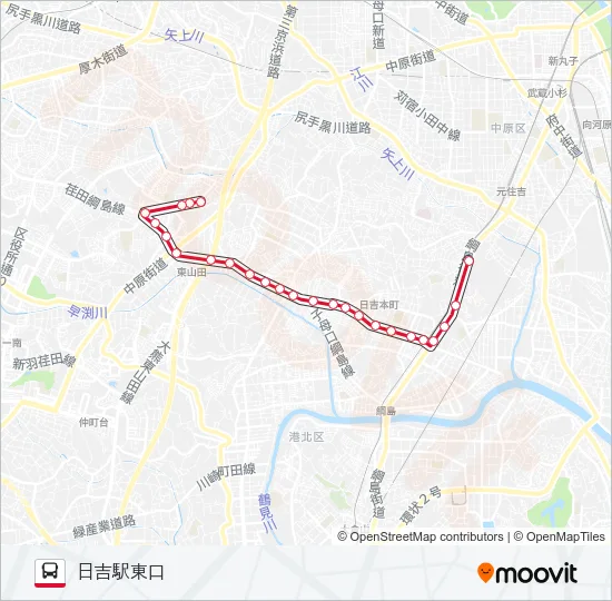 日40 の路線図