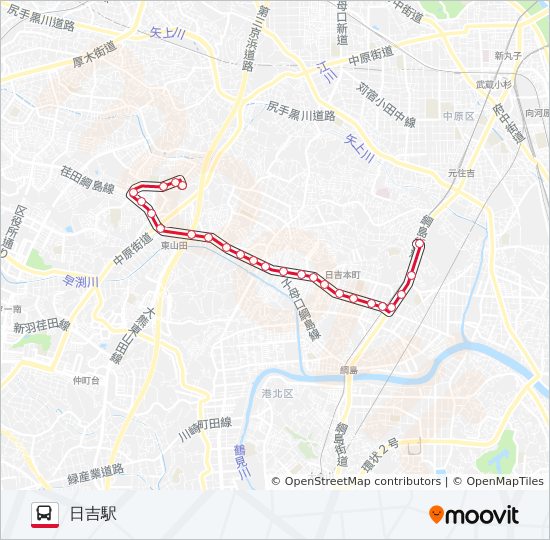 日40 bus Line Map