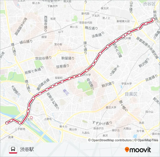 渋12 の路線図