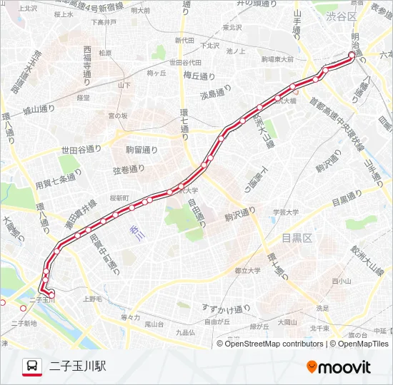 渋12 の路線図