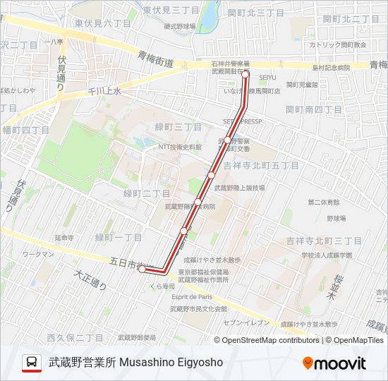 鷹01-1  Line Map